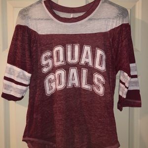 quarter length t shirt.